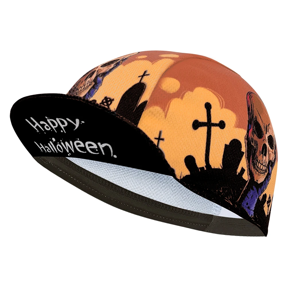 New cycling cap, polyester sweat absorption, multiple styles, unisex, pop, halloween, skulls 3