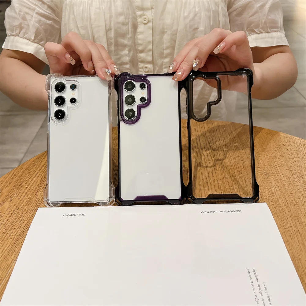 Durable Shockproof Hard Acrylic Transparent Phone Case