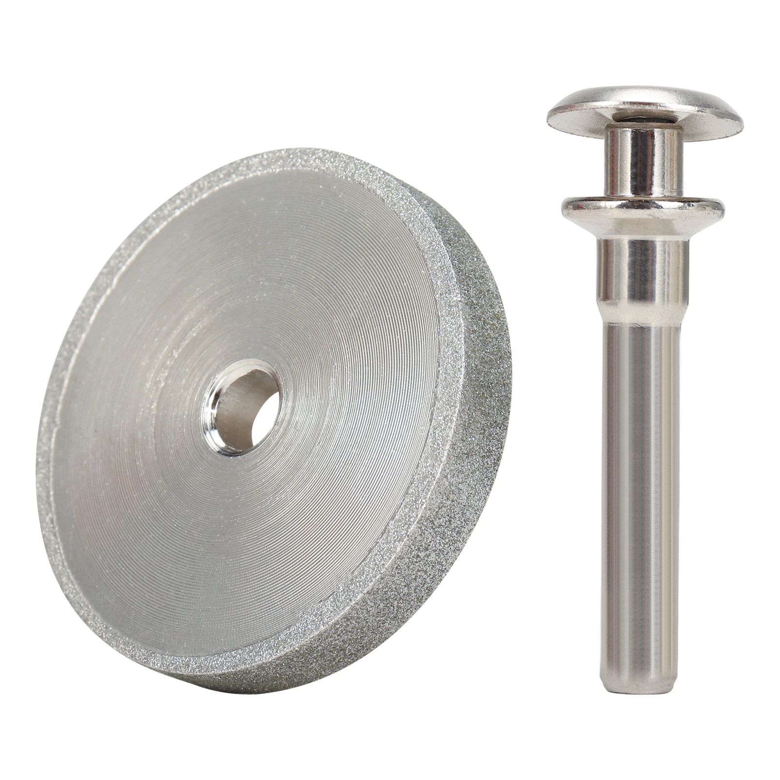 2 stücke 45*6mm flache Diamant schleif scheibe Stein Jade Oberfläche Glättung Flachs trick maschine Abflachen Werkzeug – Detail 4
