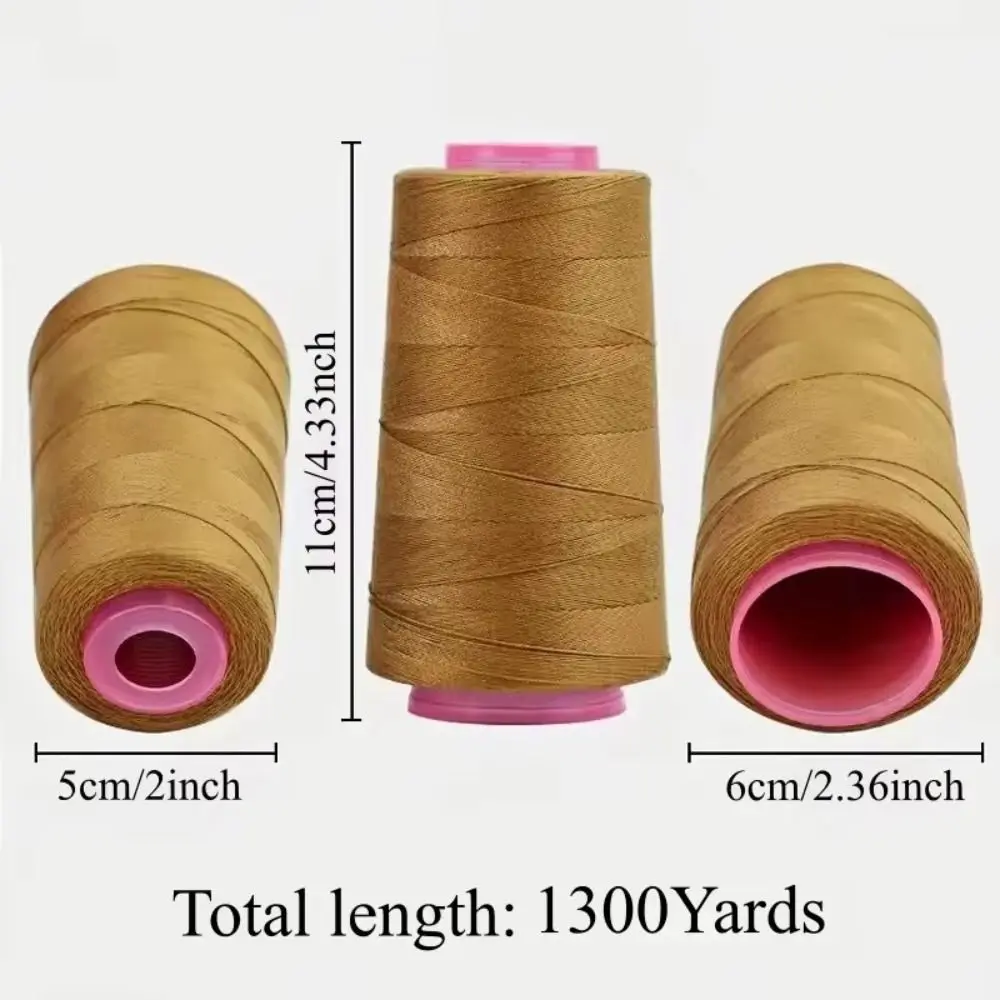 DIY 1300야드 203 재봉실 강력한 가구용 두꺼운 청바지 실 21가지 색상 폴리에스터 실 가정용