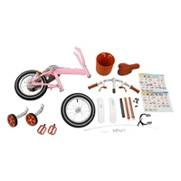 Vélo pour enfants de 12 pouces, hauteur réglable, vélo d'extérieur pour enfants avec roues d'apprentissage et panier pour garçons/filles de 2 à 4 ans 6