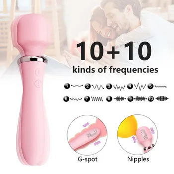 Powerful Magic Wand AV Vibrator Dual Motors Dildo Vibrators Sex Toys for Woman G-Spot Clitoris Massager Female Toy for Adults 18 2