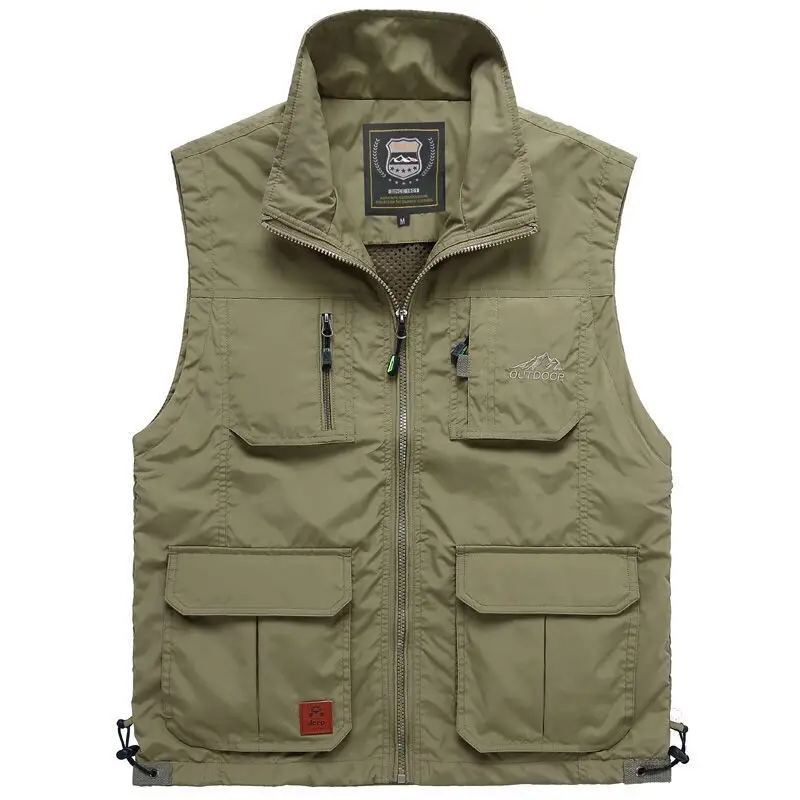 Male Sleeveless Jacket Multi-pockets Military Tactical Vest Outdoor Fishing Photography Quick Dry Vests Spring Autumn Tops autumn trousers sports spring sweatpants pockets slim male pants great breathable autumn trousers for home