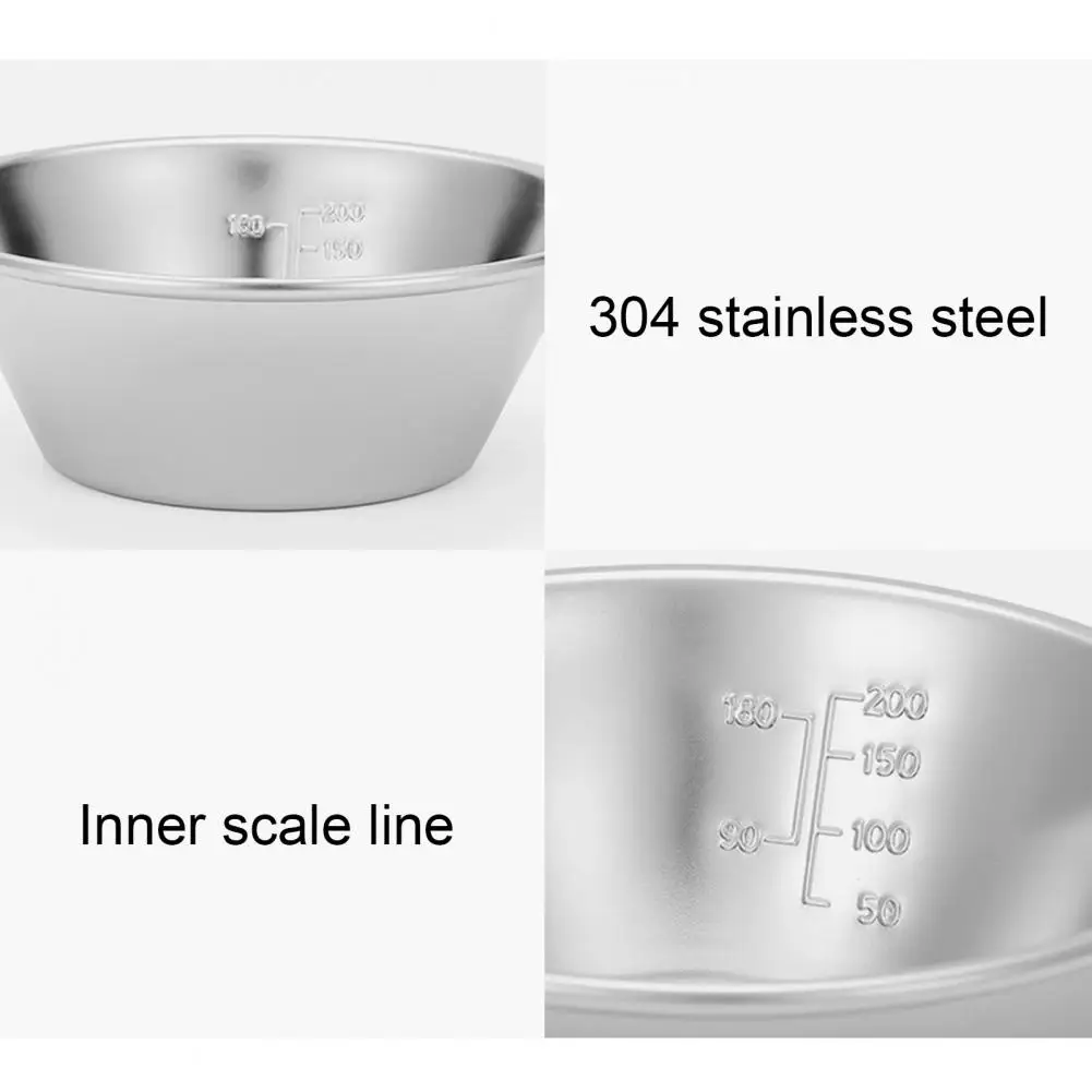310ml Practical Outdoor Tableware Stainless Steel Sierra Bowl Picnic Sierra Bowl Ergonomic  High-temperature Resistant