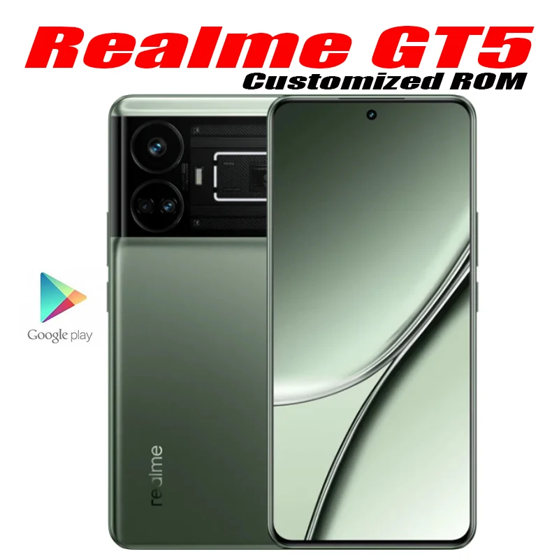 Unlocked Network New Realme GT5 GT 5 Cell Phone Snapdragon 8 Gen2 6.74''  144Hz 5000Mah 150W 240W Flash Charge Customized ROM