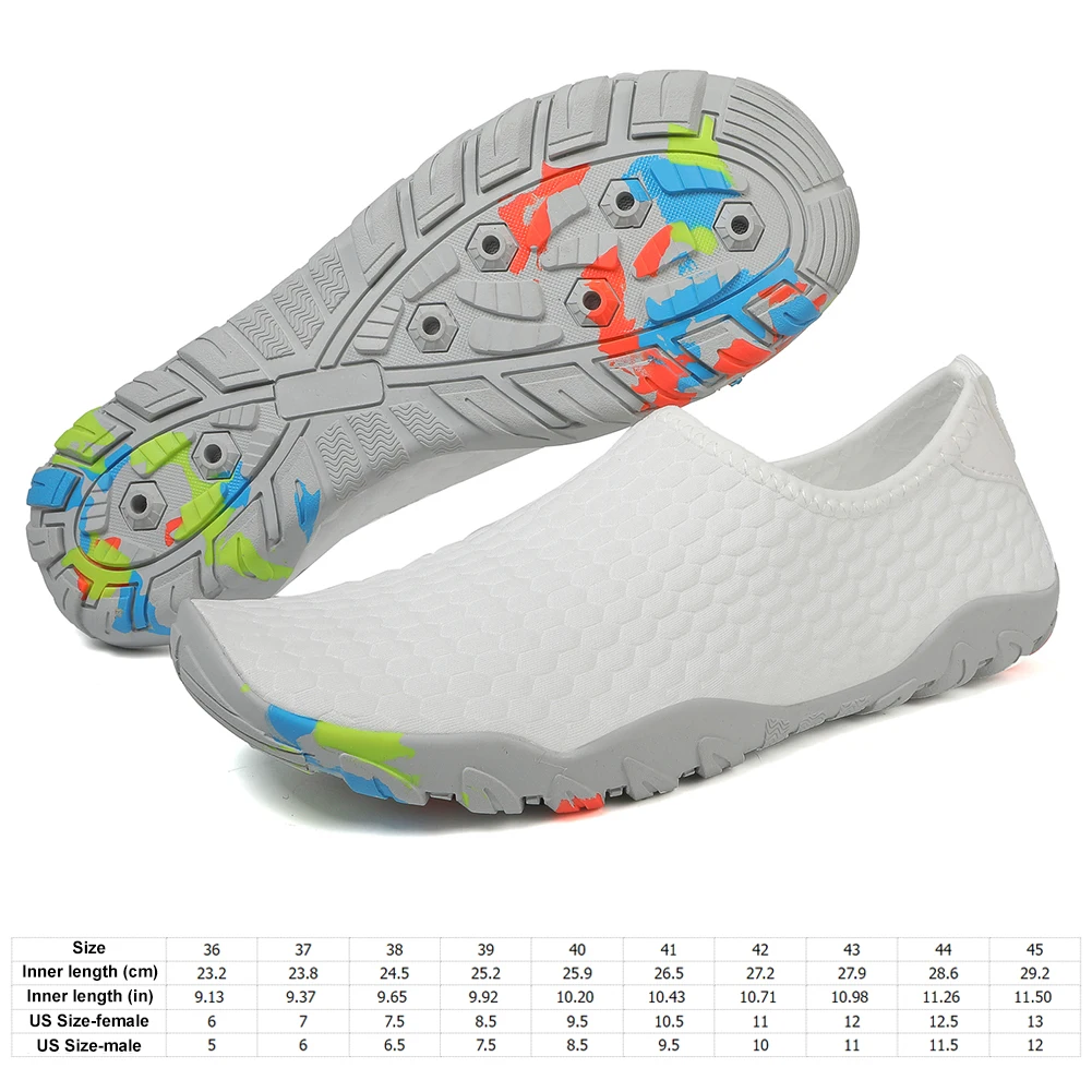 Water Shoes Non Slip Surfing Diving Shoes with Drainage Holes Swimming Shoes Breathable Trekking Hiking Shoes for Outdoor Sports