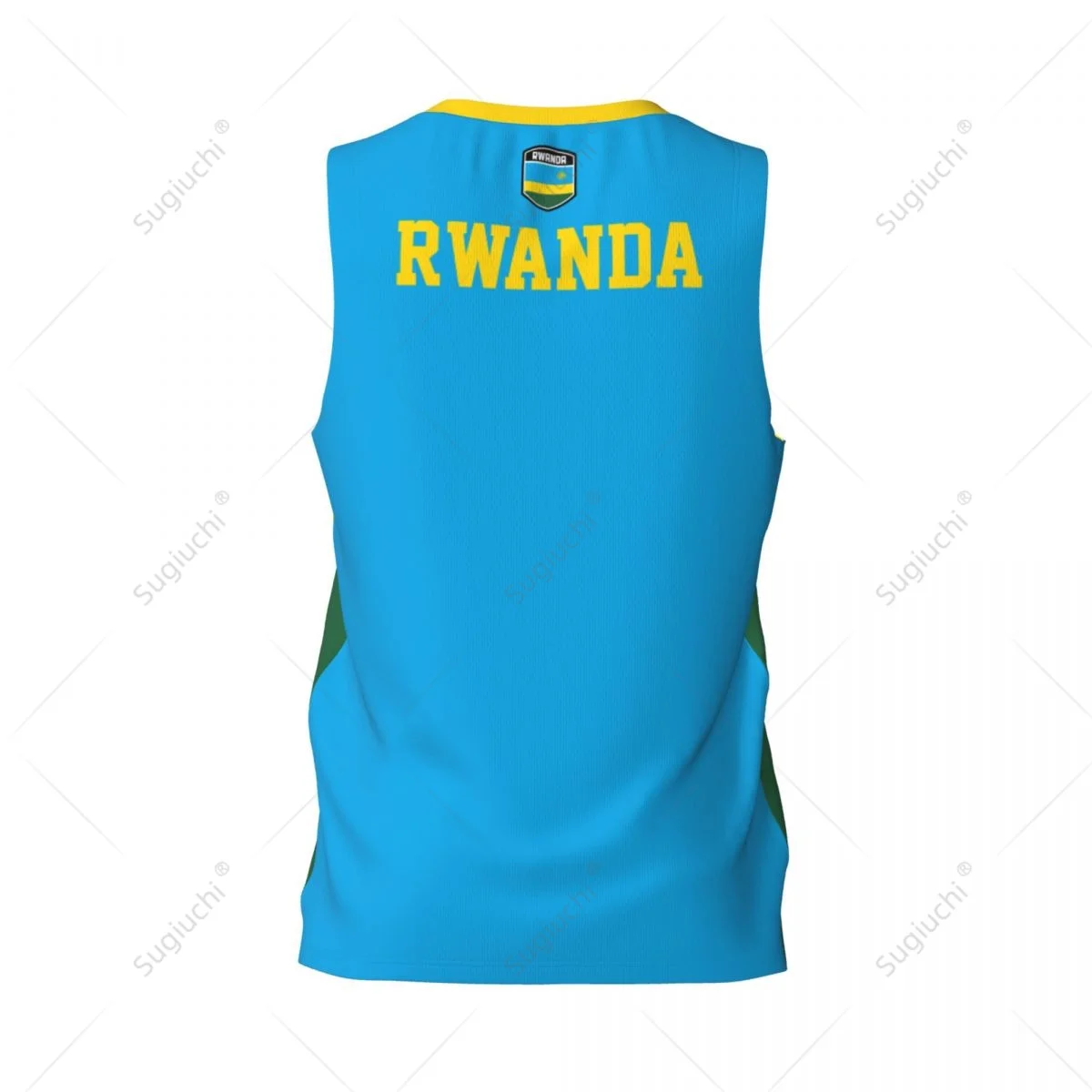 Rwanda Flag Men Basketball Sports Running Fitness Multifunction Sleeveless tshirt Exclusive Name Nunber