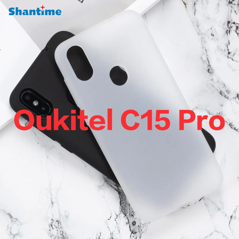 Чехол для Oukitel C15 Pro TPU противоударный резиновый чехол защитный бампер гибкий Корпус для Oukitel C15 Pro