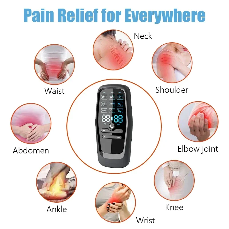 Physiotherapy Tens Muscle Stimulator Electric EMS Acupuncture Digital Therapy Slimming Machine Electro Stimulator Body Massage 3