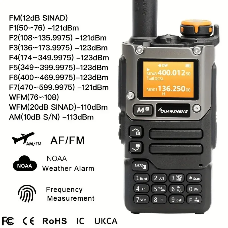 Talkies Walkies Longue Portée : Radio Portable Quansheng UV K5, Radio Bidirectionnelle AM ​​FM Pour Communication Sans Fil Amateur Du 29,56 € | DHgate