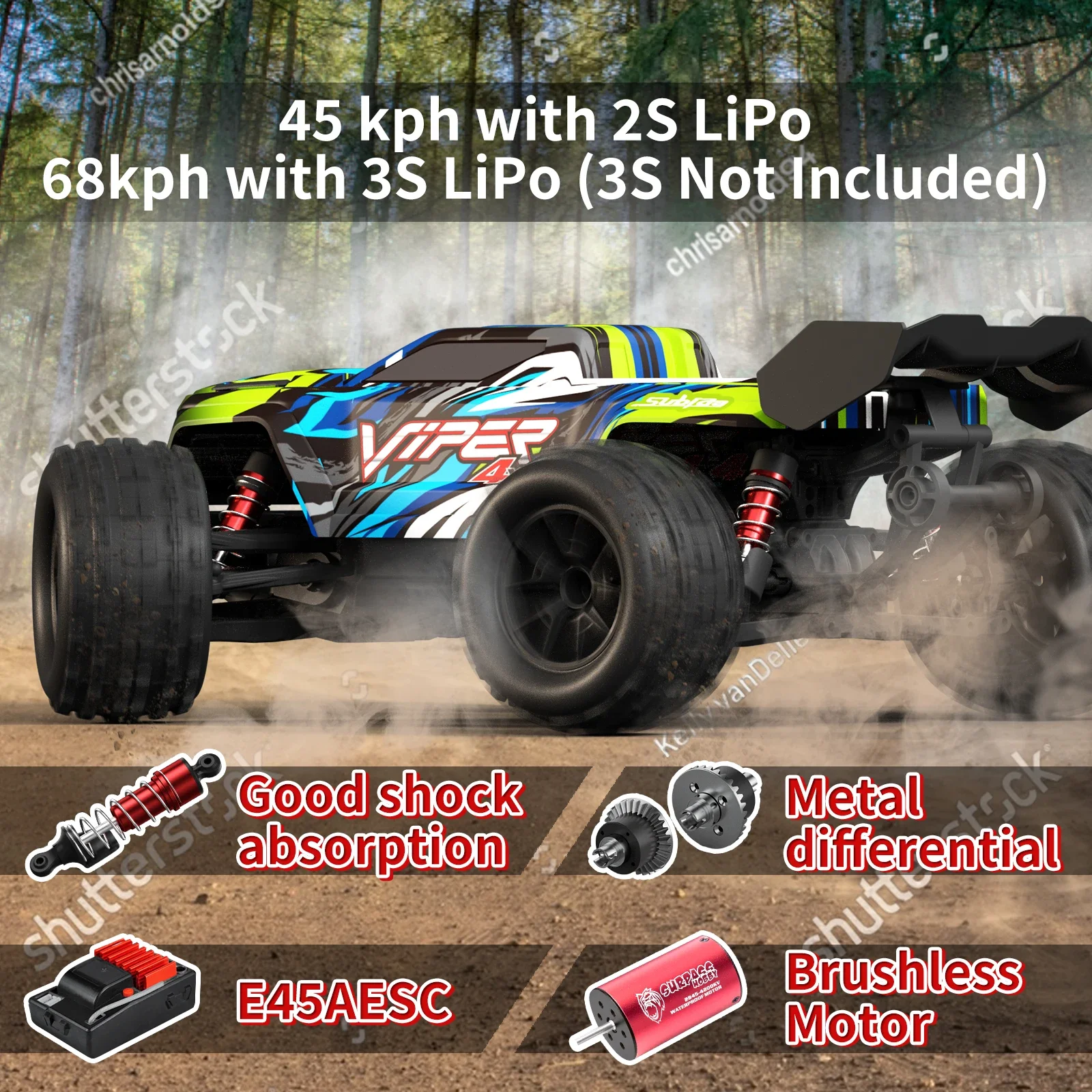 S909Pro 1:16 70 Km/H Drift Ad Alta Velocità 4Wd Rc Car Con Led Remote Control Cars Monster Truck Racing Model Toys