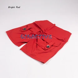 Elevate Your Workout: Women's High Waist Scrunched Booty Gym Shorts with Pockets - S (Bright Red)