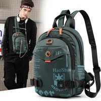 Men Small Backpack Daypack One Shoulder Cross Body Bag Pack Travel Climb Military Nylon Male Knapsacks Sling Chest Rucksack Bag 1