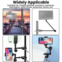 7/11/20 Inch Metal Articulating Magic Arm Super Clamp Holder Stand for DSLR Camera Photo Studio Photography Accessories Prop Kit - Image 2