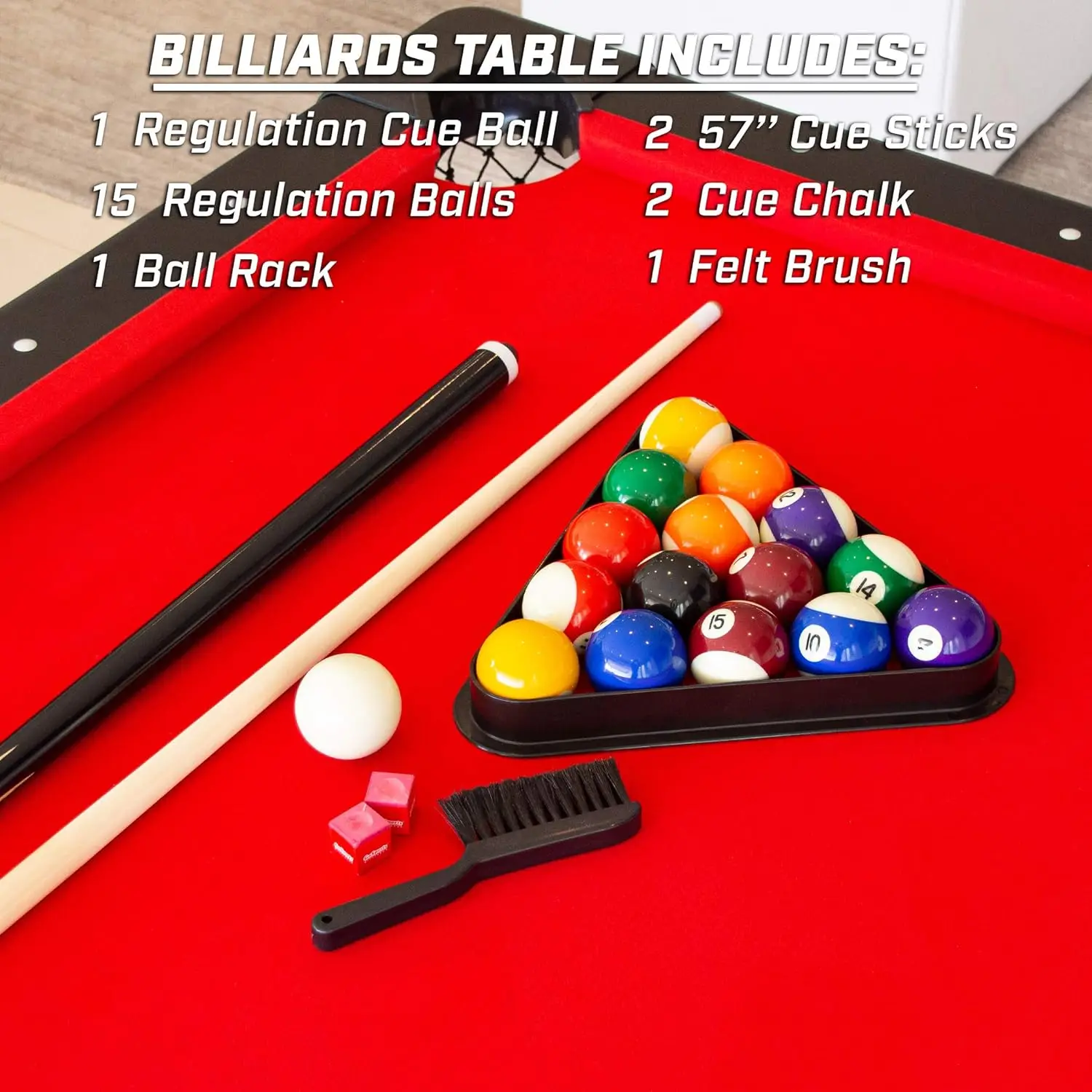 New 7FT Billiard Foldable Leg Table Clue Pool Game Table for Sale