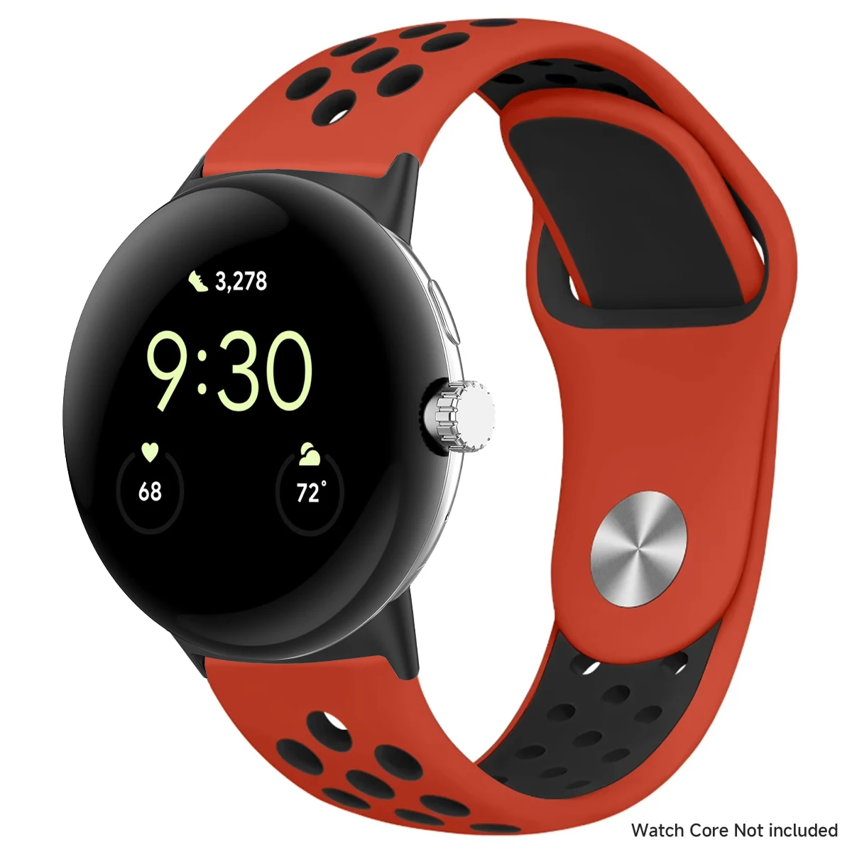 Breathable Silicone Sports Band for Google Pixel Watch - 41mm & 45mm Accessory Bracelet
