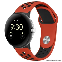 Breathable Silicone Sports Band for Google Pixel Watch - 41mm & 45mm Accessory Bracelet (RBB)
