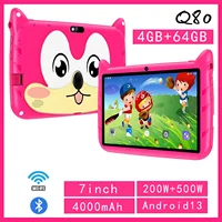 New 7 Inch 5G WiFi Kids Tablets Android 13 Quad Core 4GB+64GB ROM Bluetooth Google Learning Education Kids Tablet PC 4000mAh 1