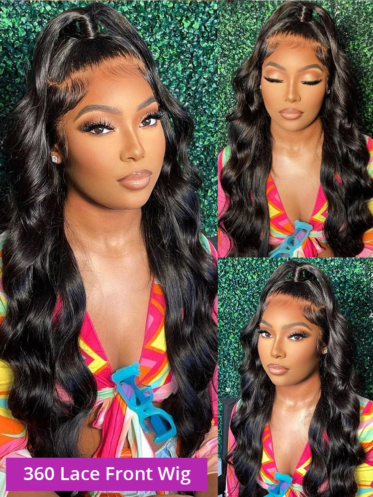 human hair wig 30 40 Inch Body Wave 13x6 HD Lace Frontal 360 Full Lace Front 100% Human Hair Pre Plucked