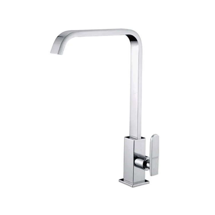 

Full copper chrome single cold kitchen faucet