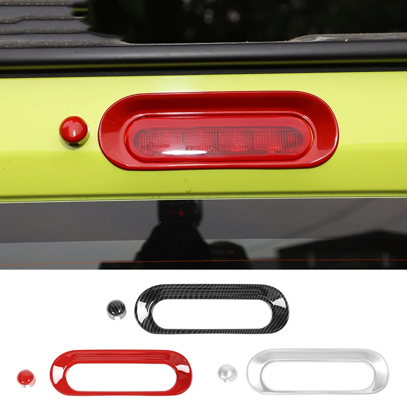 

Car Stickers For Suzuki Jimny 2019 +Abs Car High Brake Light Decal Frame Cover Trim Fit For Suzuki Jimny 2019 Accessory