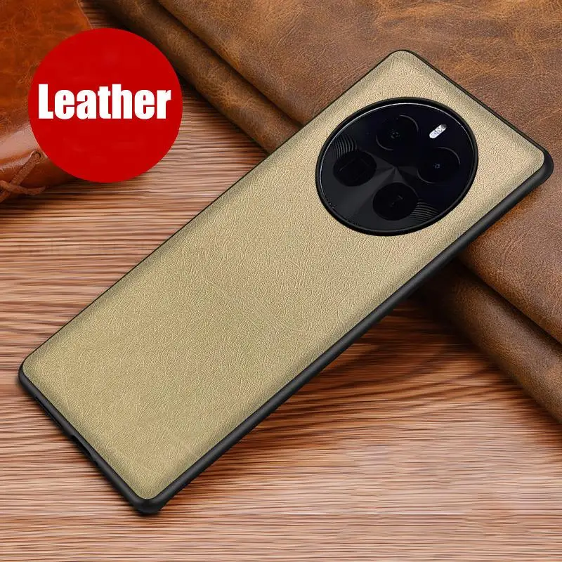 

For Oppo Realme GT5 Pro Leather Protective Phone Case For Realme GT2 Pro Soft Bumper Shockproof Cover For Realme 11 10 Pro Plus