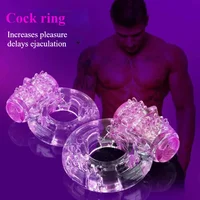 Verzögerung Ejakulation Cock Ring Vibrator Vibrierende Ringe Klitoris Stimulator Penis Erigierte Erektion Verbessern Sex Fähigkeit Sex Spielzeug Männer 1