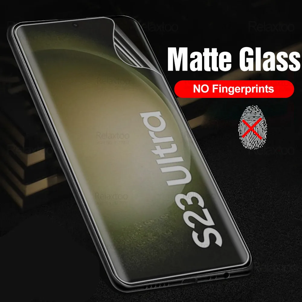 

Изогнутая матовая Гидрогелевая пленка 999D для Samsung Galaxy S23 Ultra, защита экрана, не стекло Sumsung S 23 Plus S23Ultra, матовая пленка