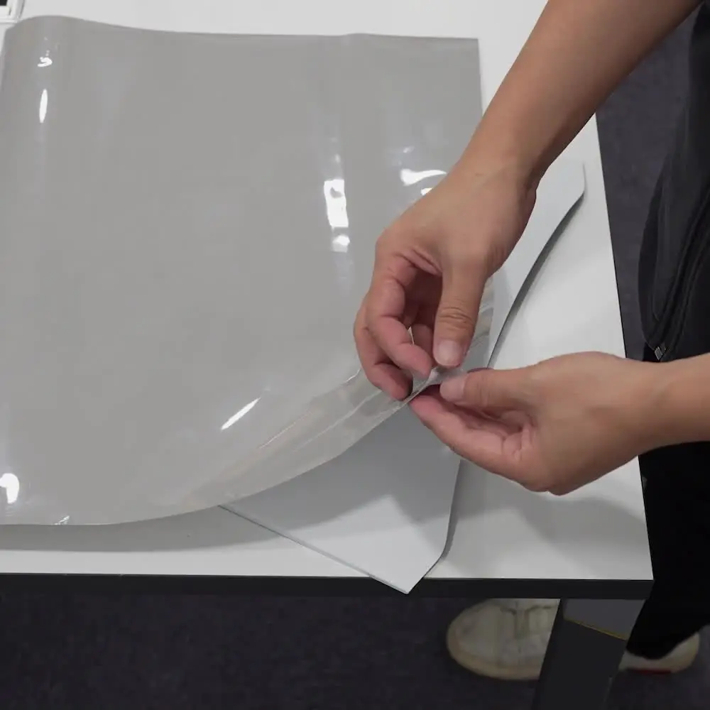 Автомобильная наклейка матовая серая виниловая пленка без пузырьков авто