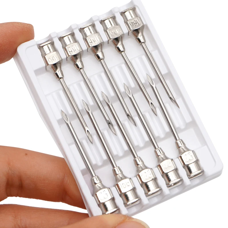 10Pcs Stainless Steel Veterinary Needle Syringe Needle Dispensing Needles Laboratory Sampling Needle Livestock Accessories 4