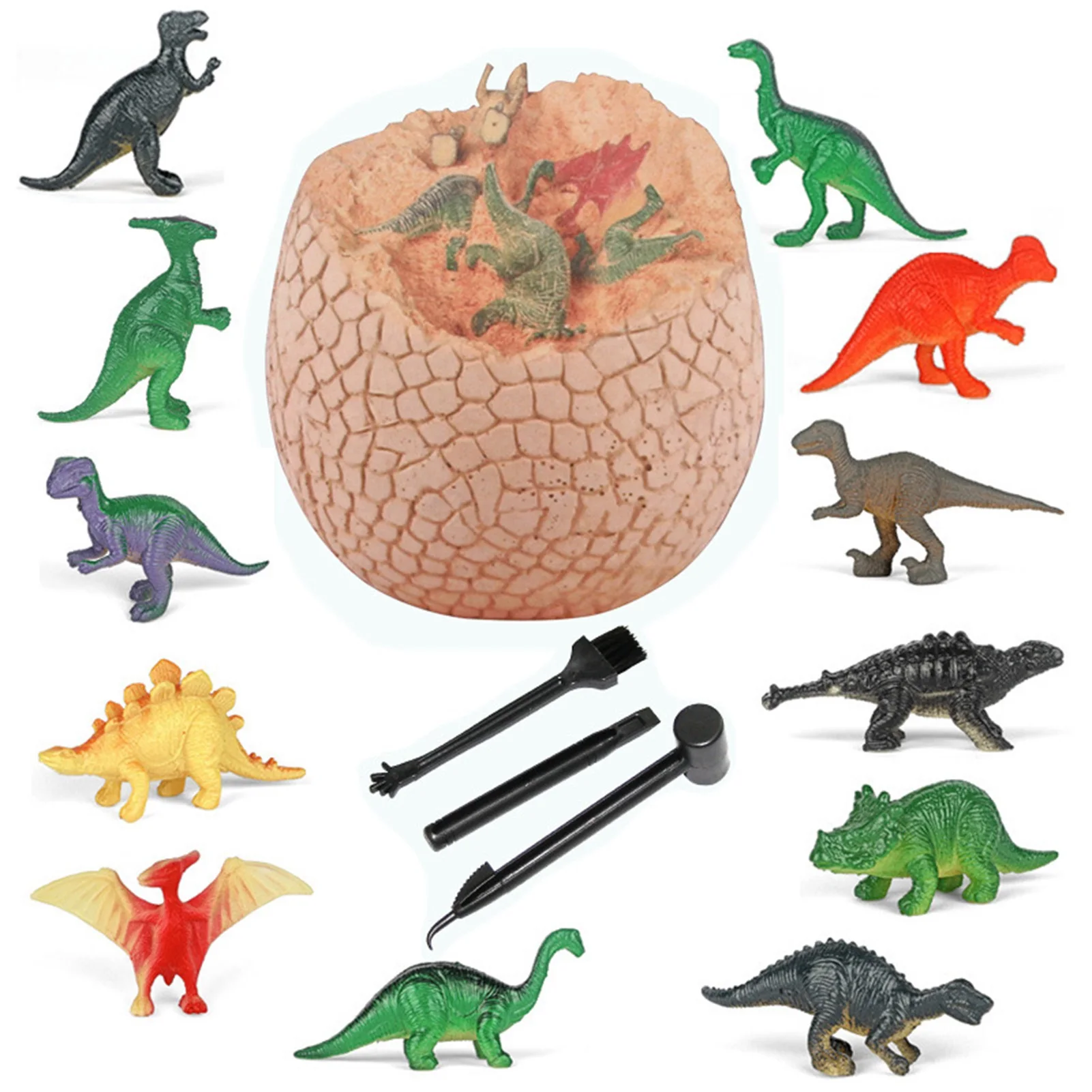 Juego de excavación de huevos de dinosaurio para niños, juguete educativo de excavación de huevo de dinosaurio, juguete de Ciencia