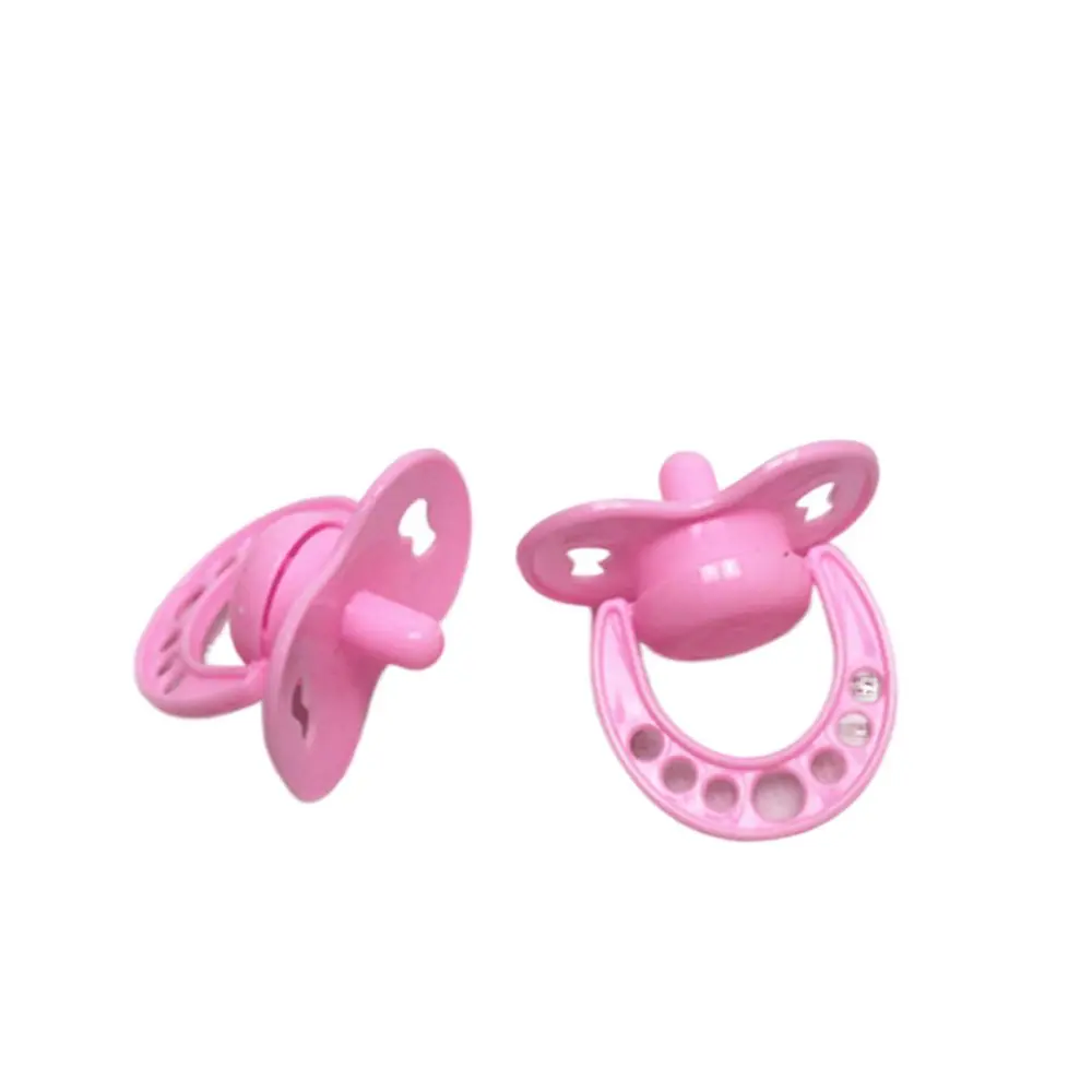 Pretend Play Doll Pacifier Games Toys DIY Decoration Miniature Pacifier Pink Feeding Pacifier Toy Doll Accessories