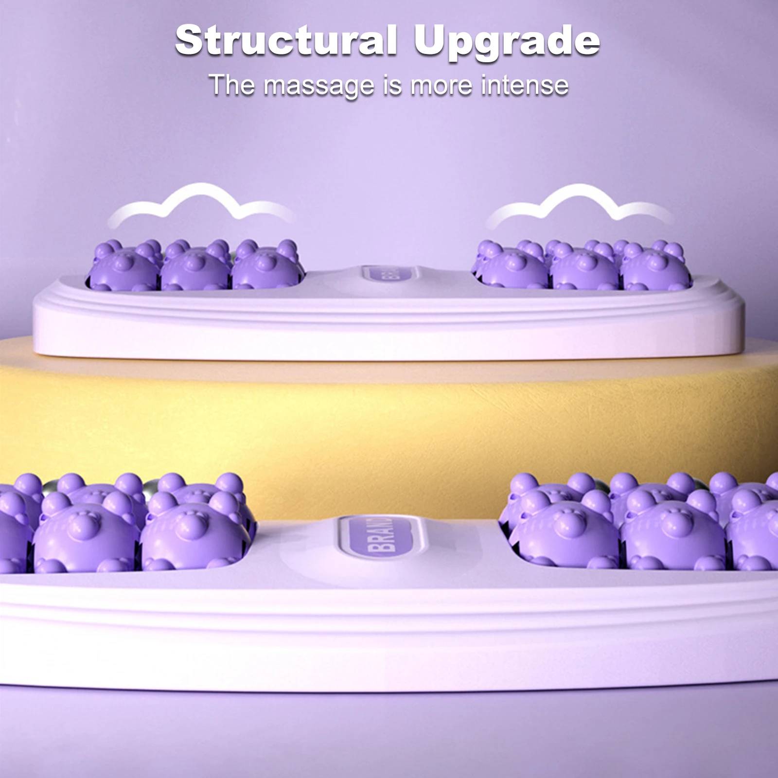 1pc Foot Massager Roller Feet Acupressure Point t Massage Plantar Fasciitis Pain Relief Relax Roller Trigger Point Reflexology T