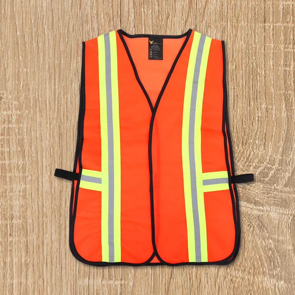 Industrial Safety Vest with Reflective Strips Breathable Night Working Vest Construction Work for Engineer Construction