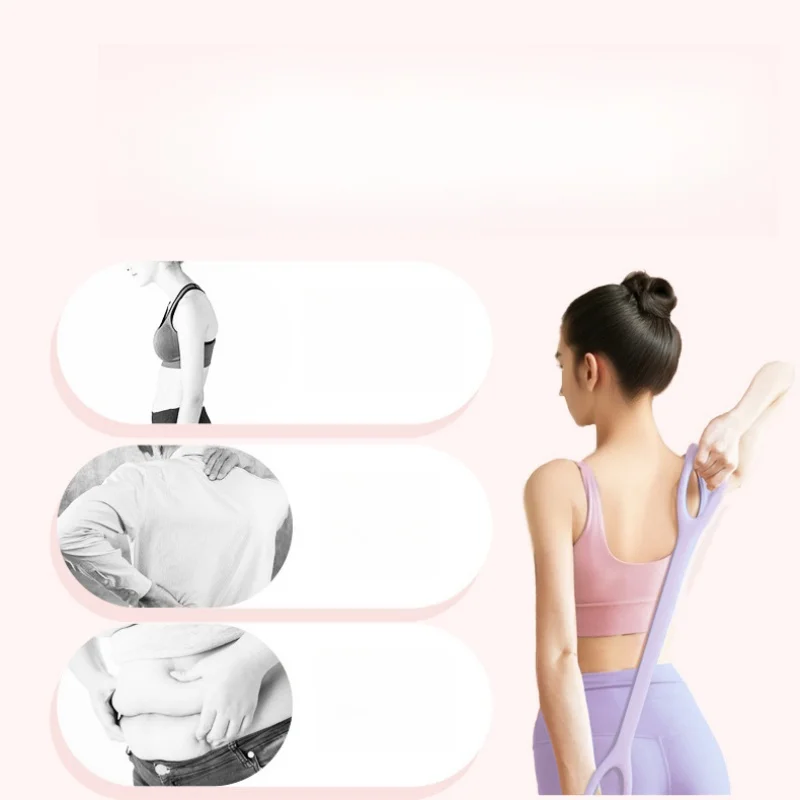Workout Muscle Pull Rope 1Pc 8 Resistance Bands Yoga Pilates Excercise Fitness Elastic Rope Back Training Stretch Belt