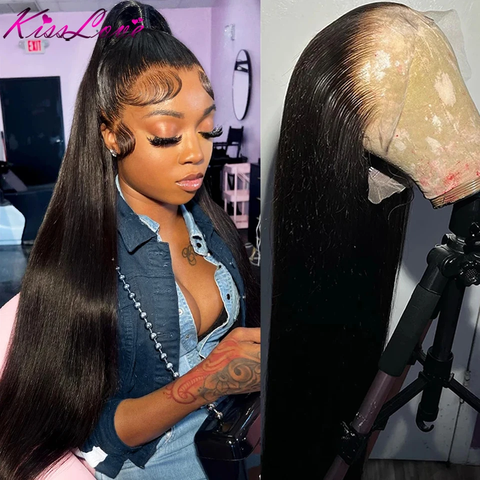 HD Transparent 360 Lace Frontal Wig Human Hair Wigs For Women Straight 13x4/13x6 Lace Front Wig Pre Plucked 5x5 Closure