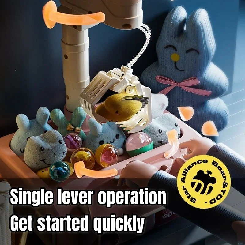Mini Doll Vending Machine Children Coin Operated Game DIY Prizes Gashapon Plush Claw Crane Machines Christmas Gift Toys for Kids 5