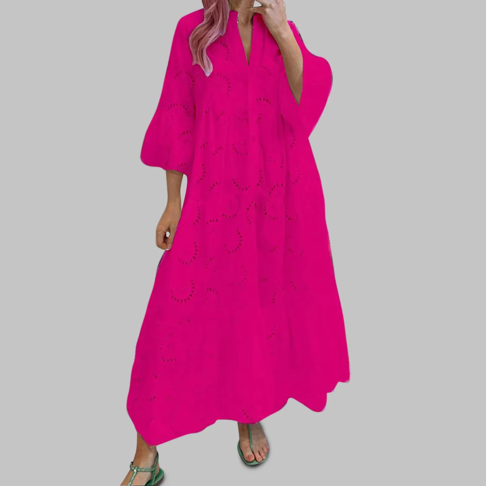 Karol® | Comfortable, loose dress with a V-neck