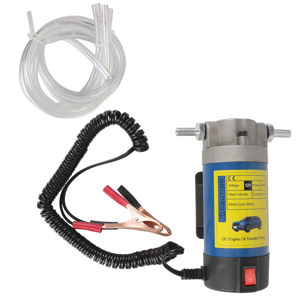 12V 100W Elektrische Öl Transfer Pumpe Tragbare 1-4L/min Öl