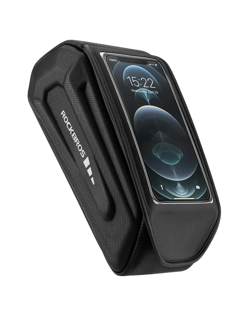 Bike Bag 1.7L Phone Bag Waterproof Front Frame Tube Bag Touch Screen Phone Holde