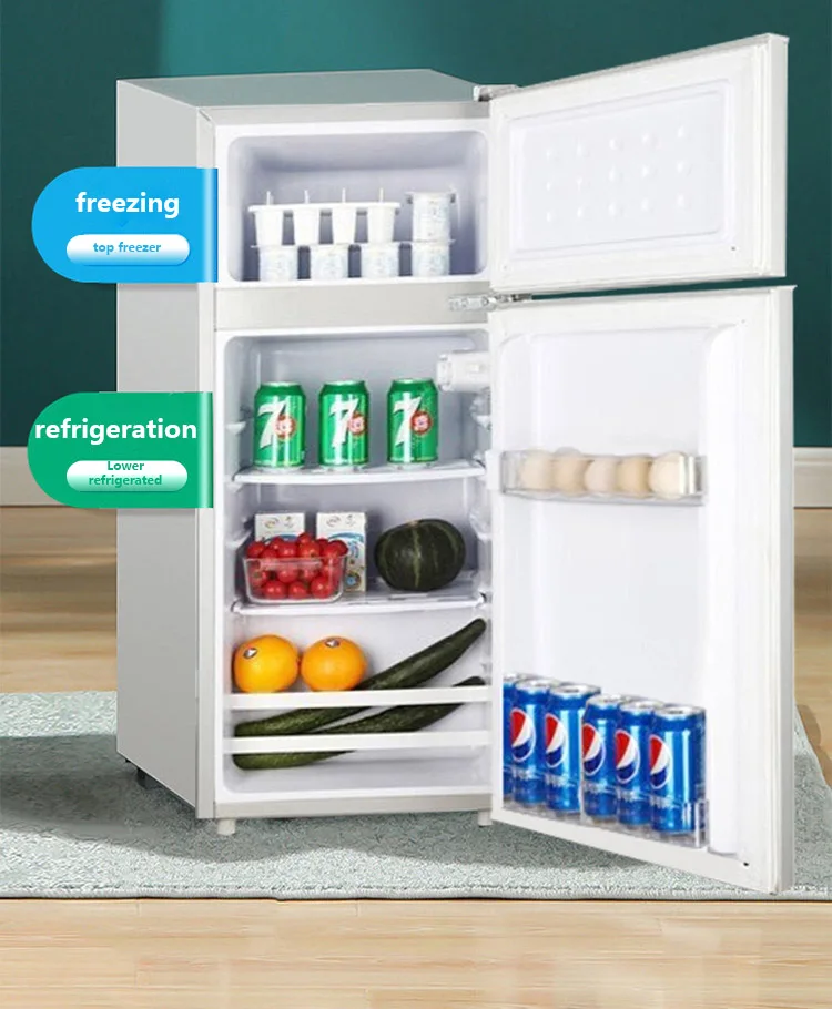 Haier Refrigerator Double Door Freezing and preserving Suitable for kitchen  Household Refrigerator mini fridge for room - AliExpress