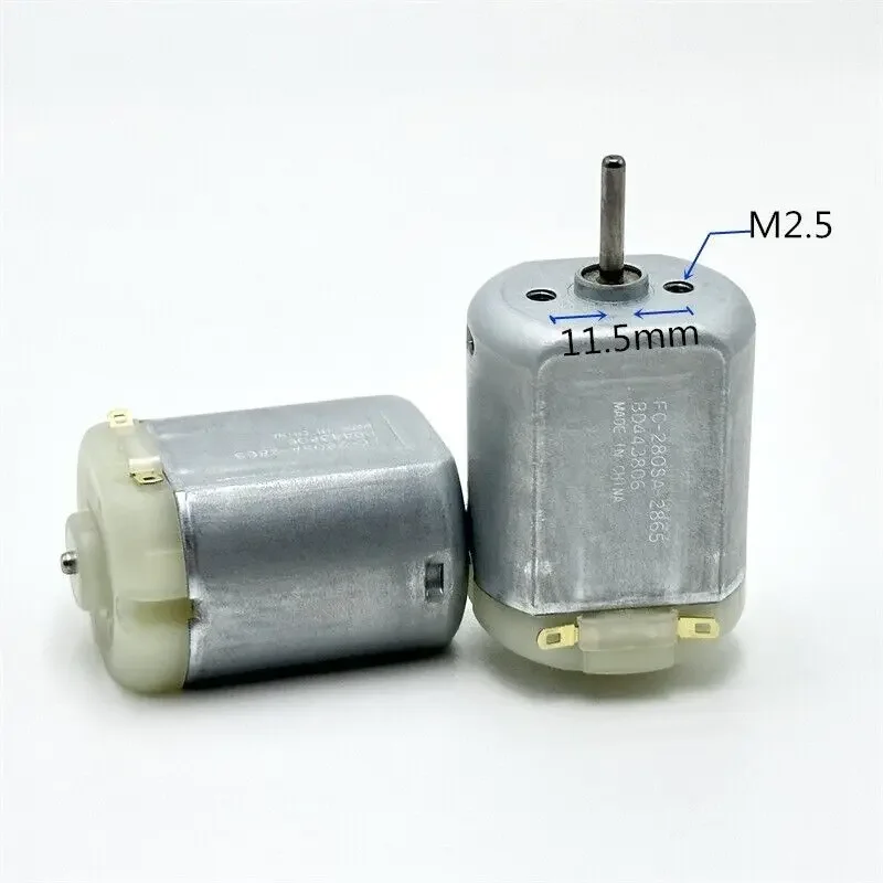 Mabuchi RC-280SA-3543 DC Motor - 3V-5V, 17500 RPM, High Speed Carbon Brush, 2mm Shaft - View #2