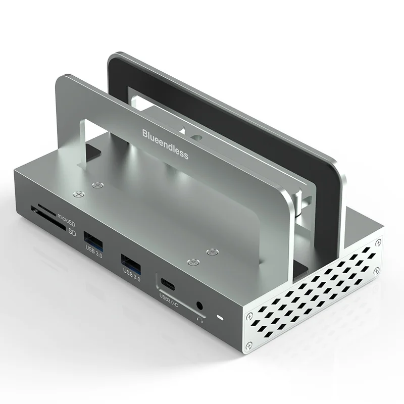 Multifuncional Usb Hub Docking Station Adaptador com Compatível Hdmi Usb 3.0 2.0 Rj45 sd Slot para Leitor de Cartão tf Áudio de 35 mm 11 em 1 - Imagem 3