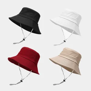 2022 Cotton Solid Color Bucket Hat Fisherman Hat Outdoor Travel Sun Cap For Men And Women 188