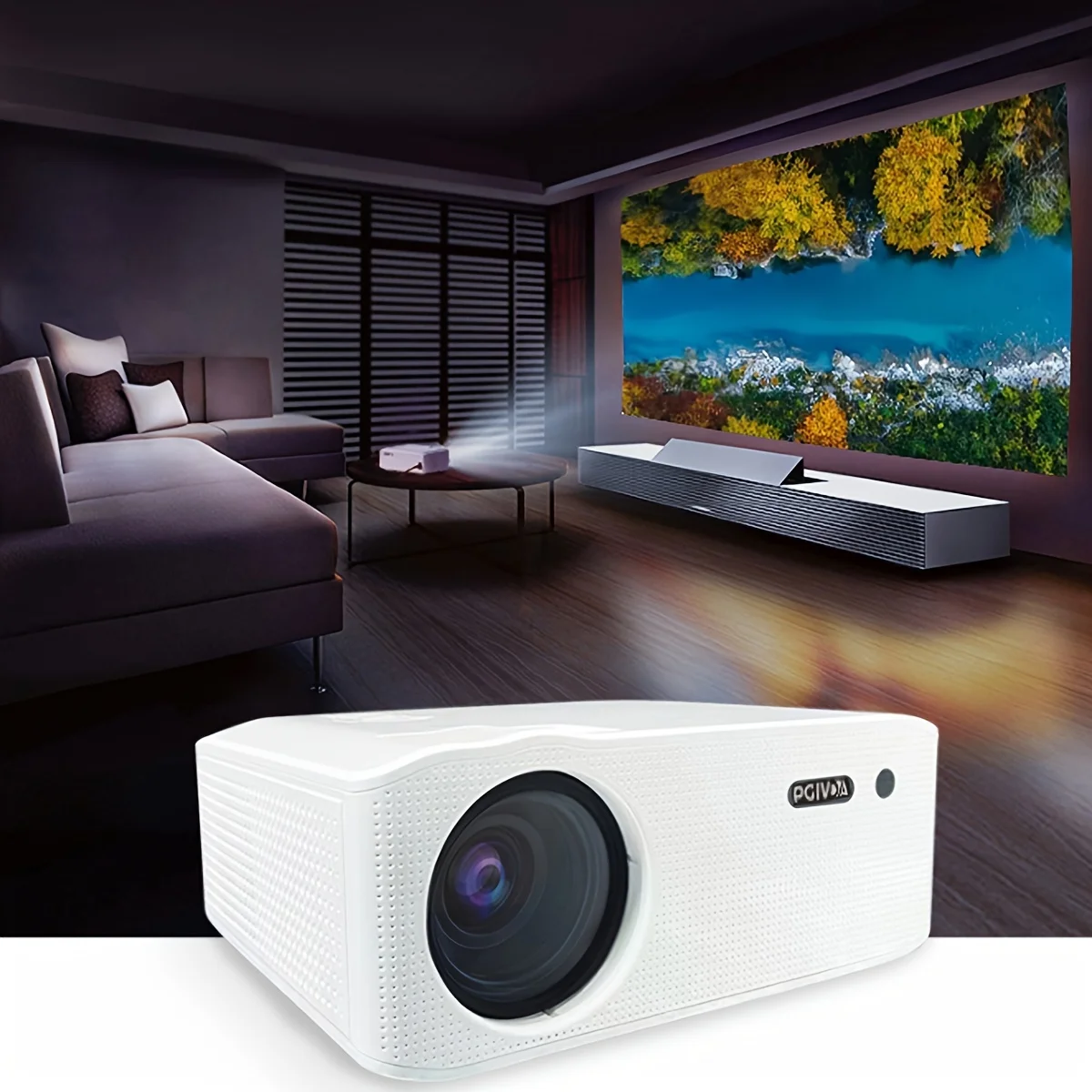5G WiFi Wireless Native Full HD 1080P Projector Home Theater Video Projector Portable Outdoor