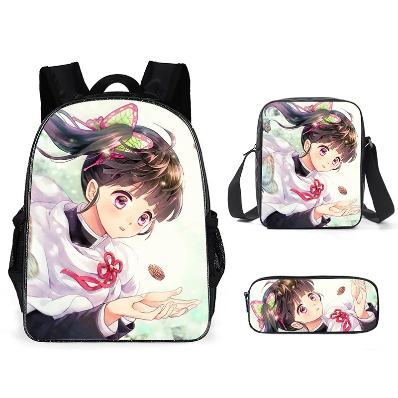 Classic Funny Beauty Fashion Kpop 3D Print 3pcs/Set pupil School Bags Laptop Daypack Backpack Inclined shoulder bag Pencil Case