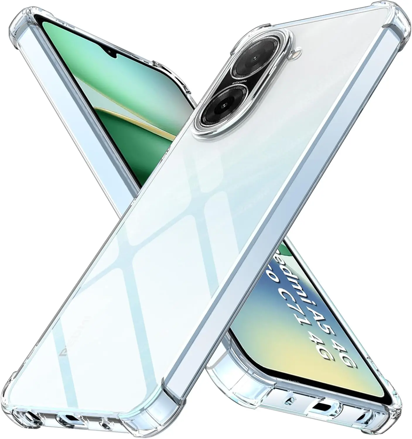 Transparent Shockproof Clear Crystal Silicone Case with Airbag Corners