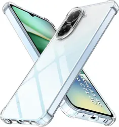Transparent Shockproof Clear Crystal Silicone Case with Airbag Corners for Europe L - 173.3mm (For Redmi A5 4G)