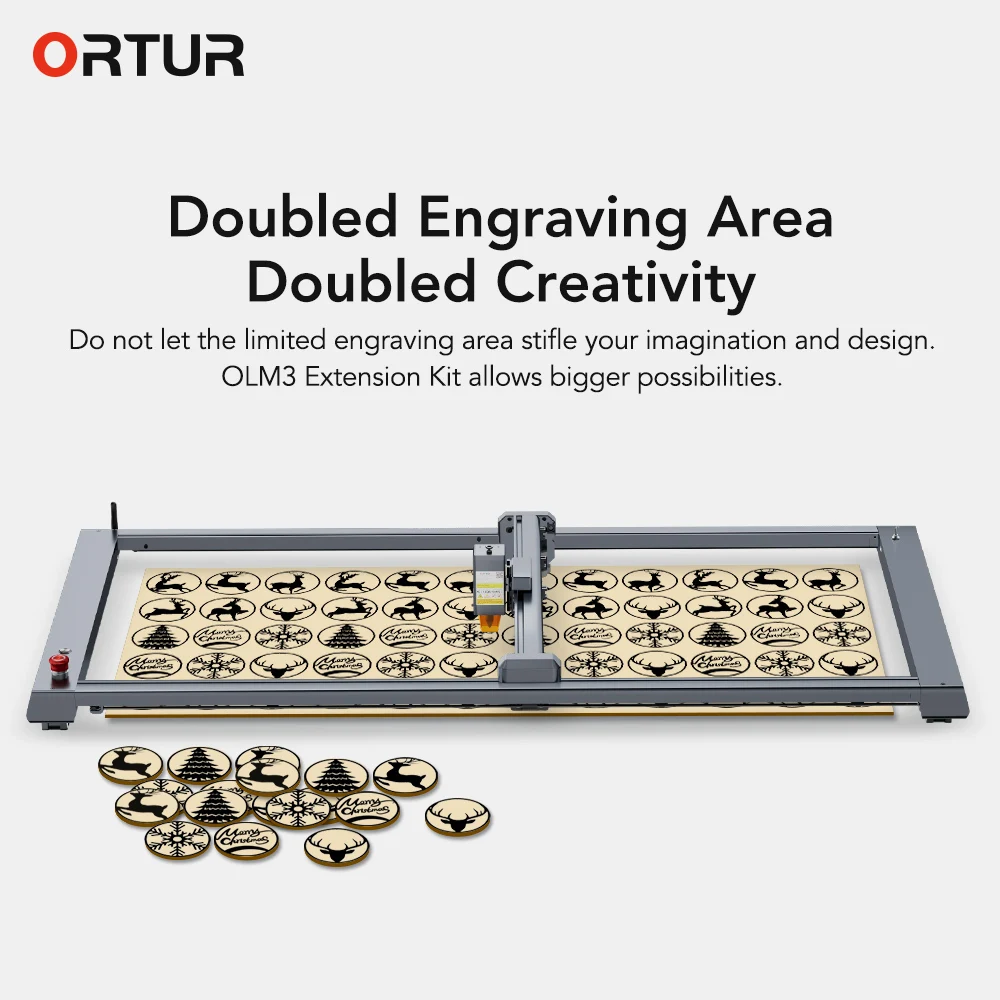 ORTUR OLM3 Y-axis Extension Kit 850x400mm for Engraving Cutting Machine