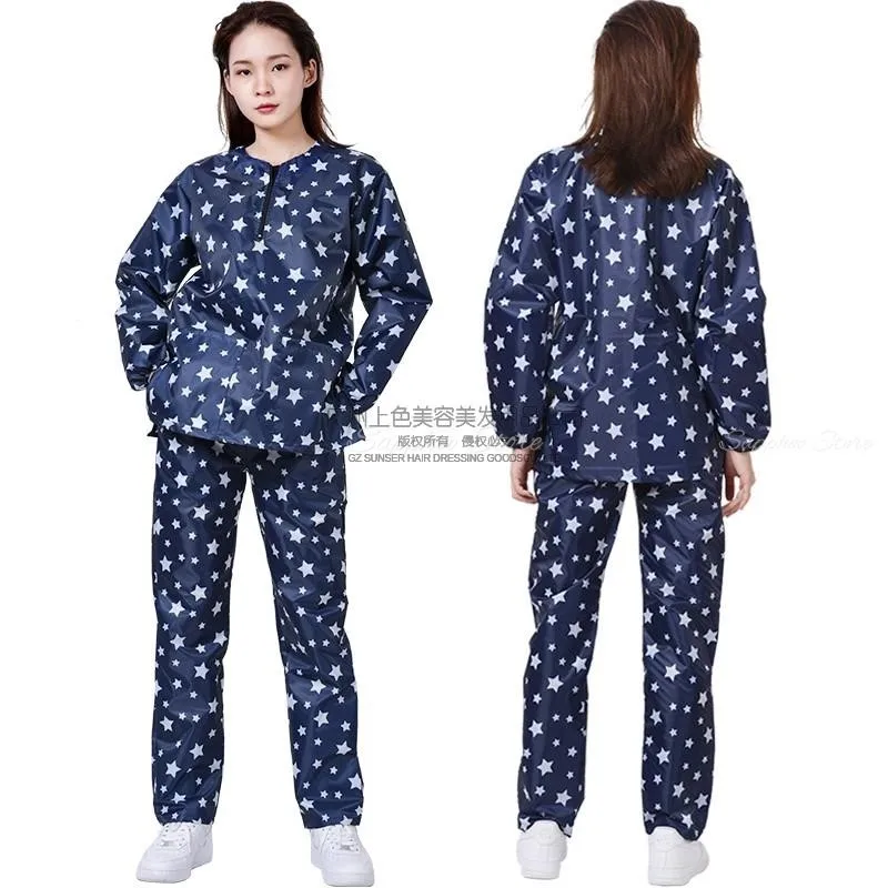 방수 애완 동물 미용사 작업복 별 개를위한 앞치마 고양이 애완 동물 미용 손질 가운 미용 가운 비 스틱 맞춤 로고